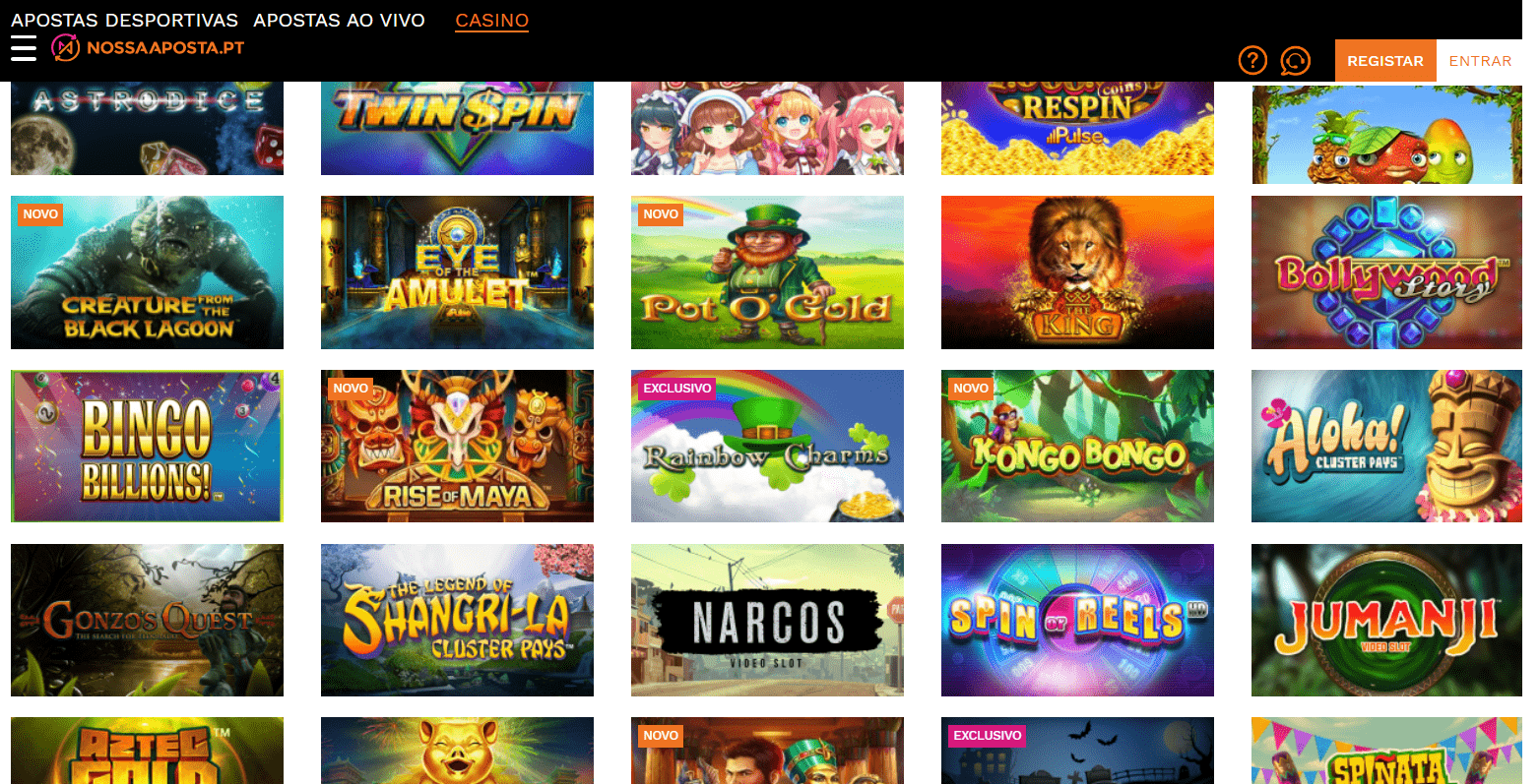 Nossa Aposta jogos de casino