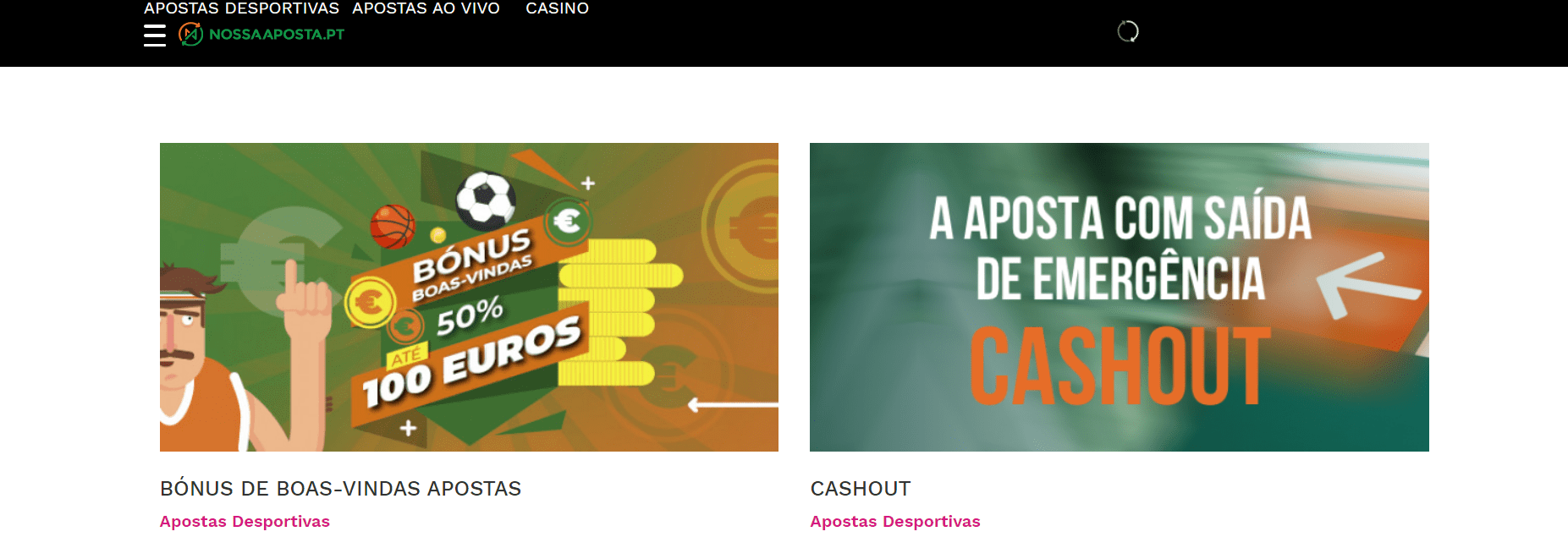 Nossa Aposta promocoes