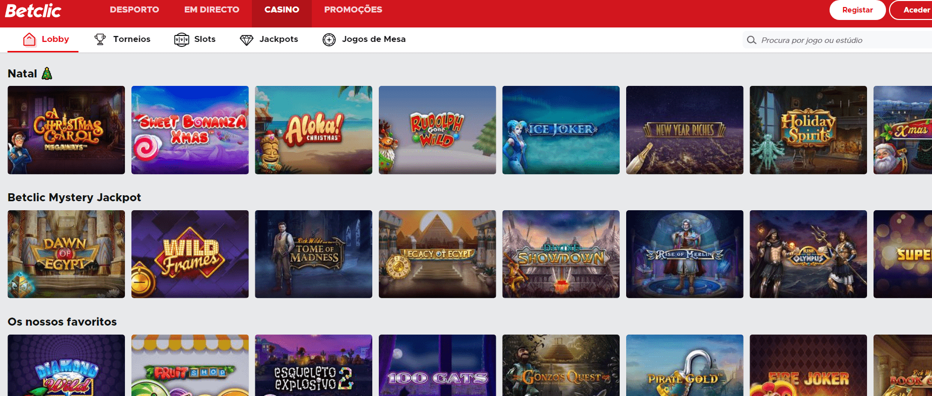 Betclic Casino Jogos