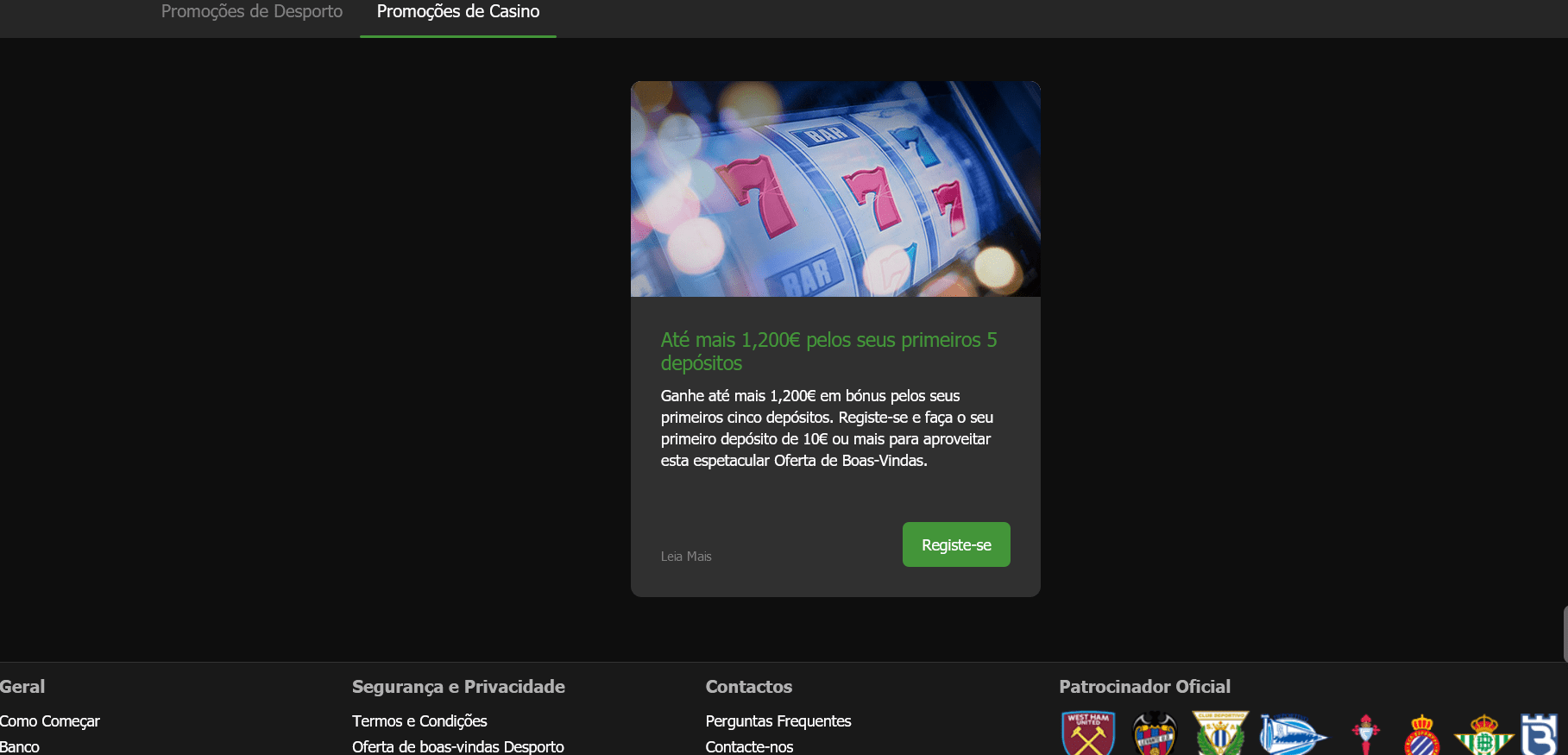 Betway Casino Portugal