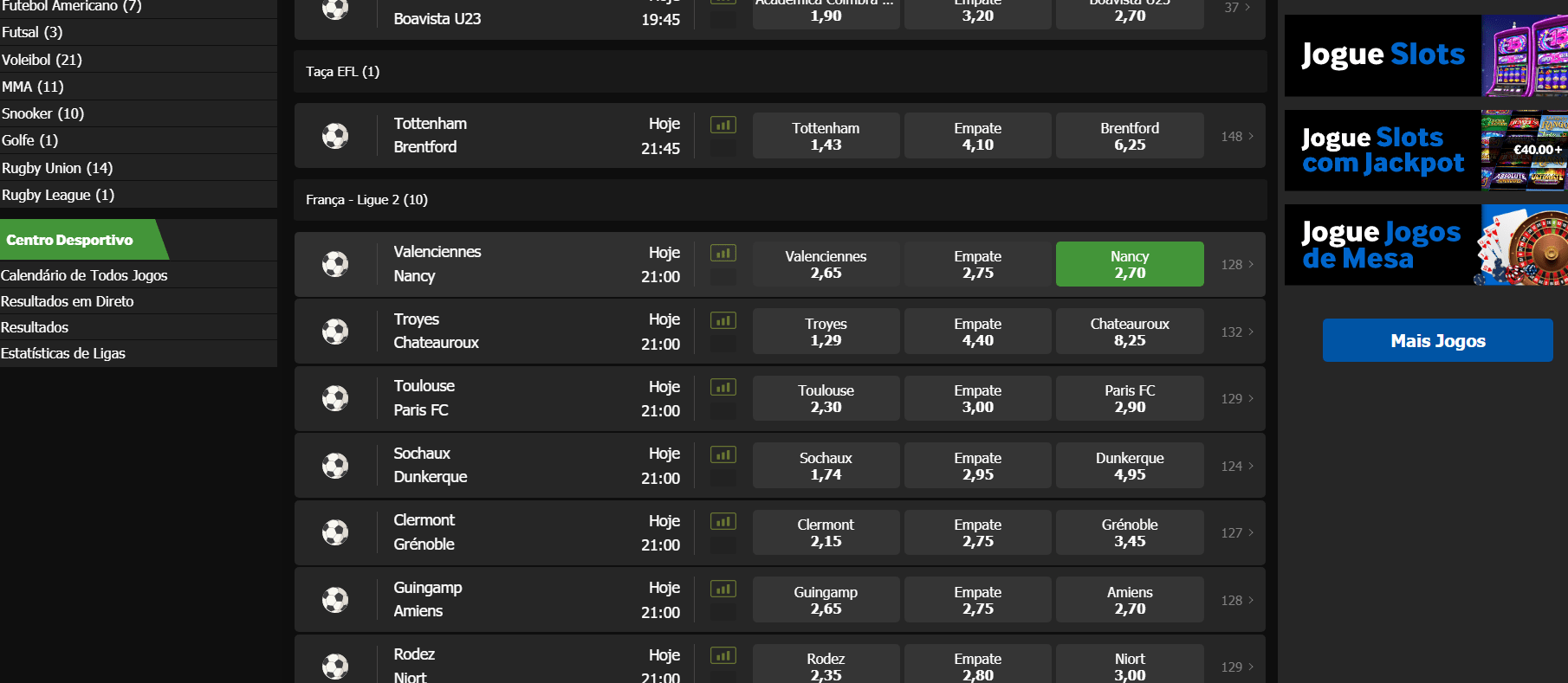 Betway apostas desportivas