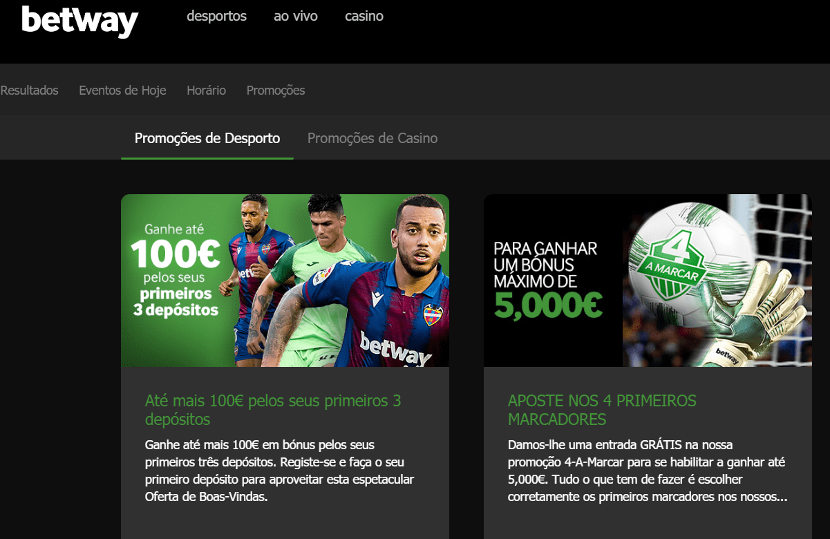 Betway promocoes