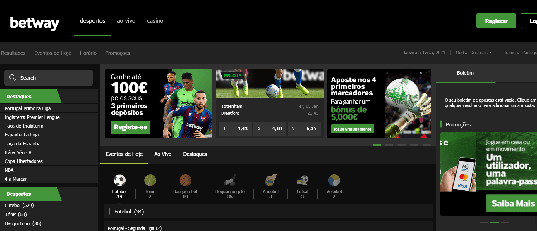 Betway pt