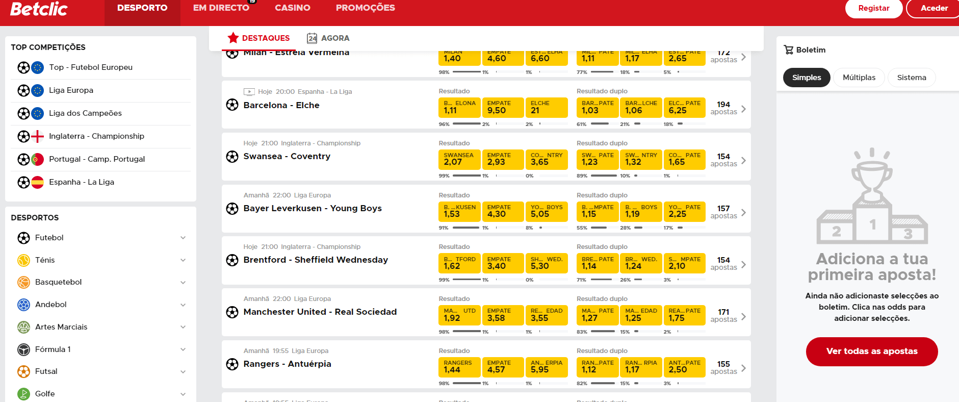 Betclic apostas