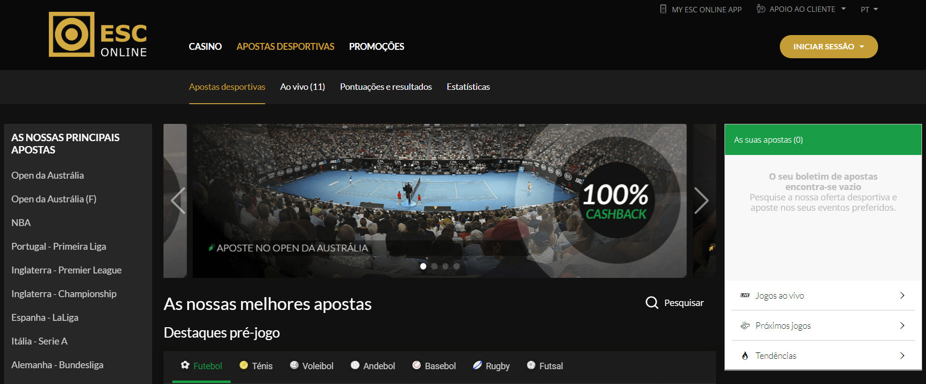 Esc online apostas