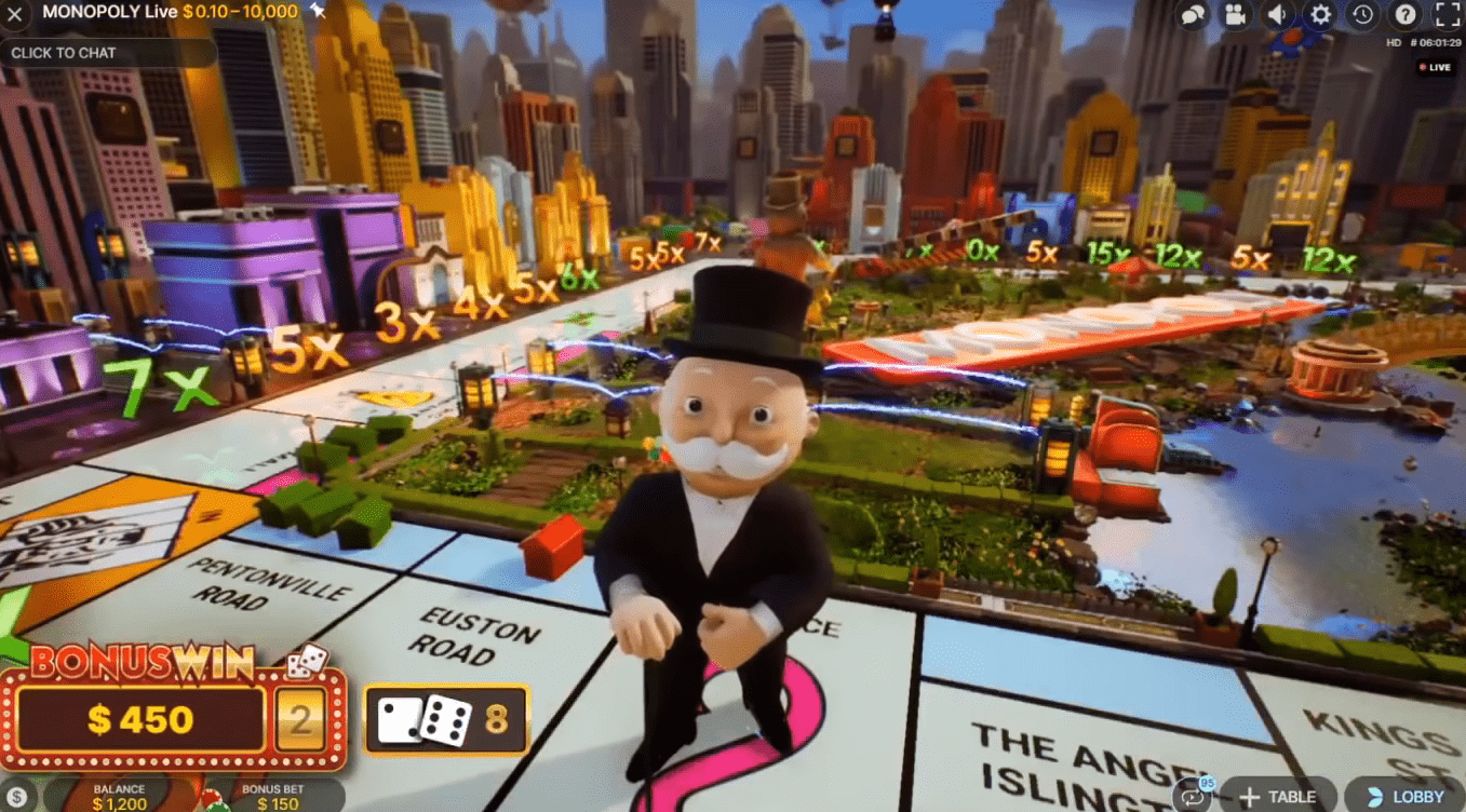 Monopoly Live slots
