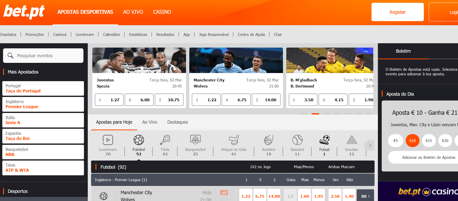 Bet.pt apostas desportivas