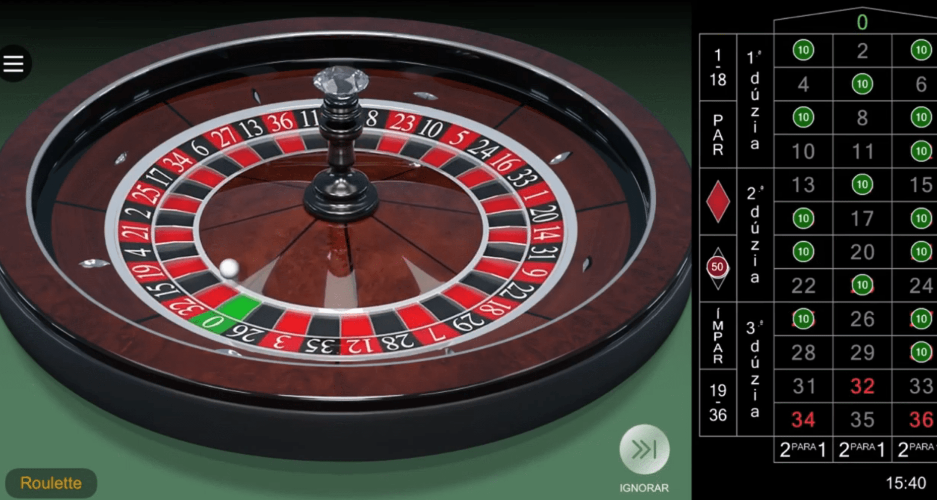 roulette francese
